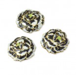 Zdjęcie - Kaboszon cloisonne kwiat 36mm